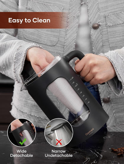 Electric Tea Kettle with Infuser, ±1℉ Temperature Control, 1L